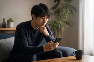 復縁した男がマッチングアプリを使ってバレた時の説明は？